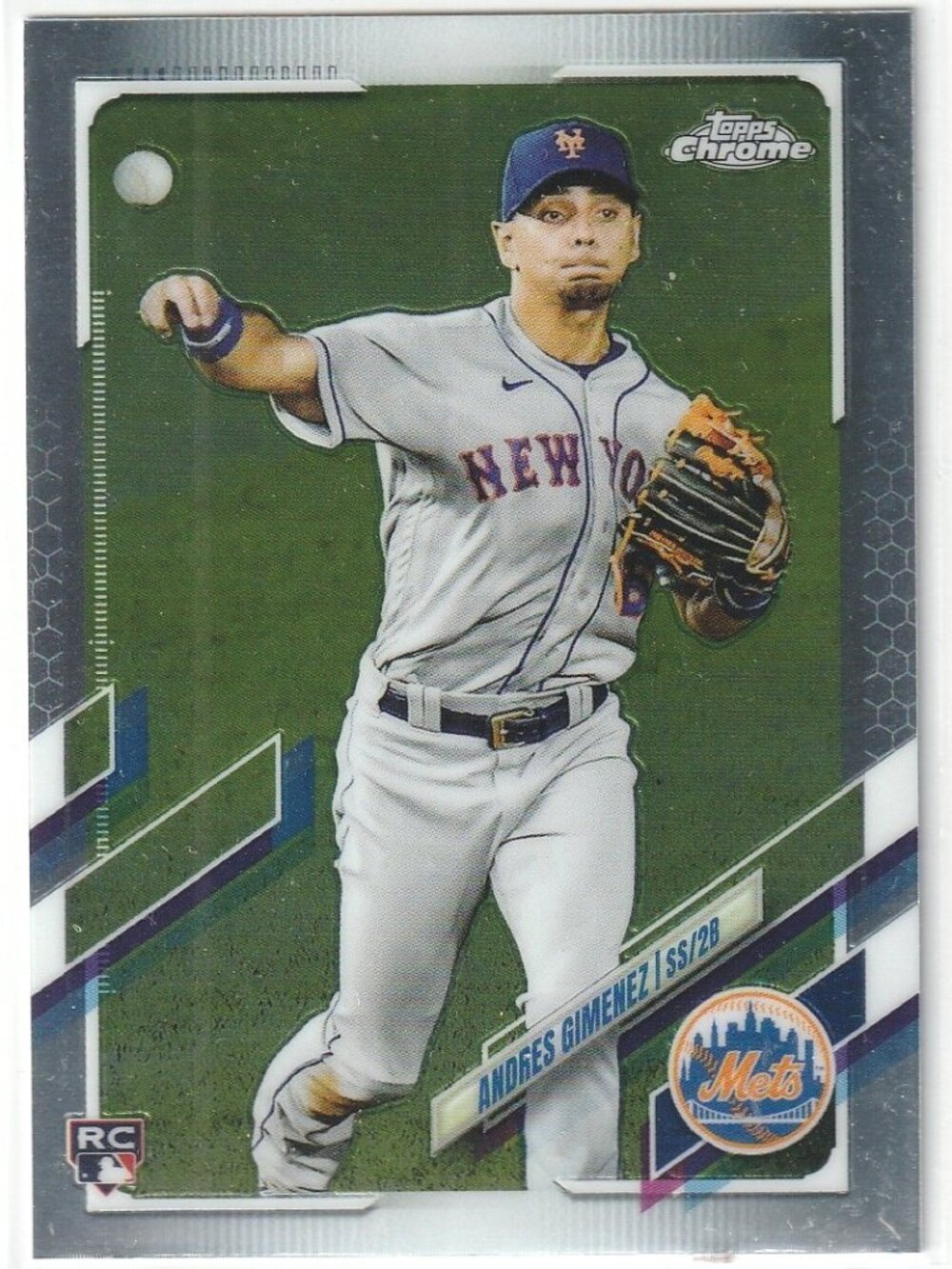 2021 ANDRES GIMENEZ Topps Chrome Baseball Rookies Rookie Card RC #88